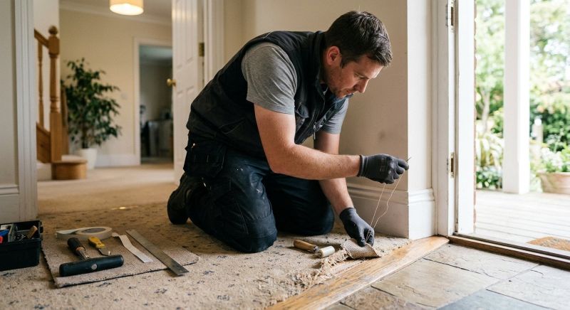 Stair Carpet Repair in Overland Park, KS